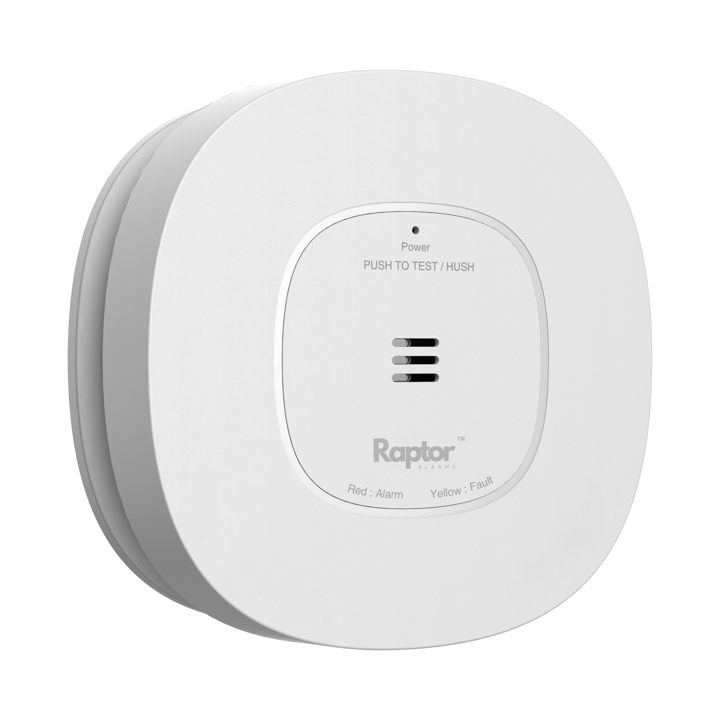 Raptor Smoke Alarm side view